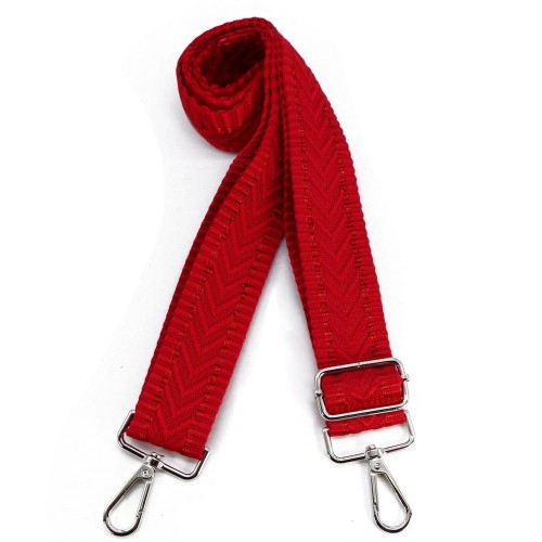 Pasek do torebki czerwony