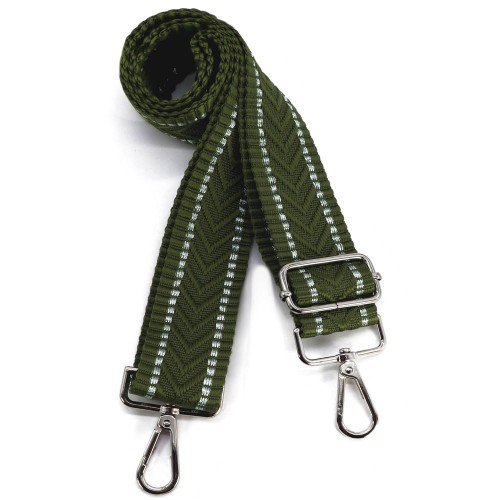 Pasek parciany do torebki - zapas, oliwkowa zieleń