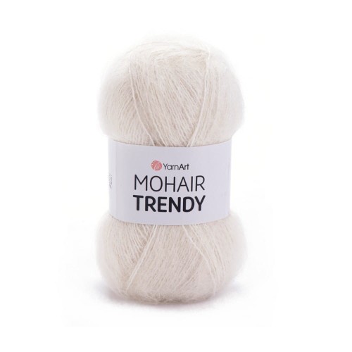 Kremowa włóczka Mohair Trendy