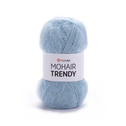 Włóczka Mohair Trendy w kolorze gołębim niebieskim