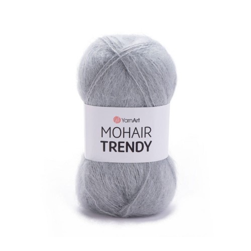 Włóczka YarnArt Mohair Trendy w kolorze szarym