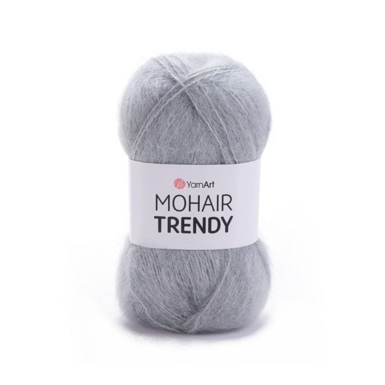 Włóczka YarnArt Mohair Trendy w kolorze szarym