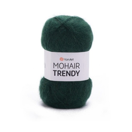 Mohair Trendy w kolorze butelkowej zieleni