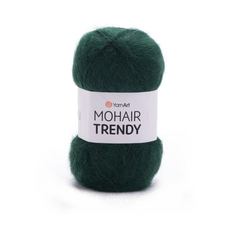 Mohair Trendy w kolorze butelkowej zieleni