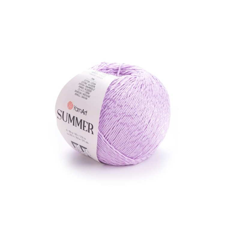 Włóczka summer w kolorze jasnego fioletu