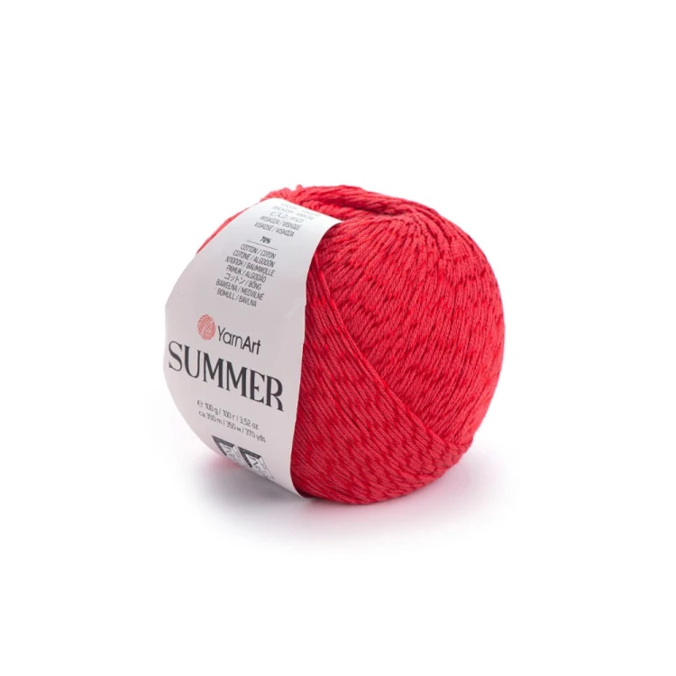 Czerwona włóczka Summer