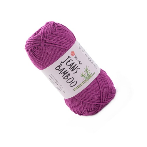 Włóczka jeans bamboo w kolorze biskupim