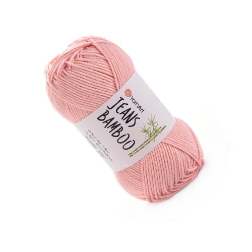 Włóczka bambus z akrylem w kolorze ciemnego łososia