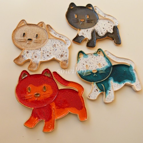 koty zawieszki ceramiczne ozdoby do domu