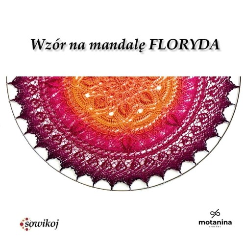 Wzór graficzny do wykonania dużej mandali - FLORYDA