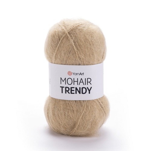 Włóczka z długim włosem Yarnart mohair trendy 134 - ciepły beż