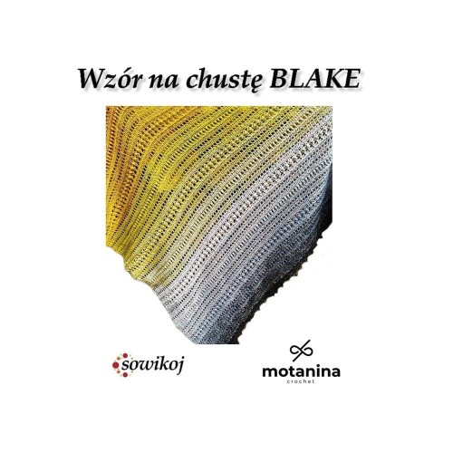 Schemat na chustę na szydełko Blake
