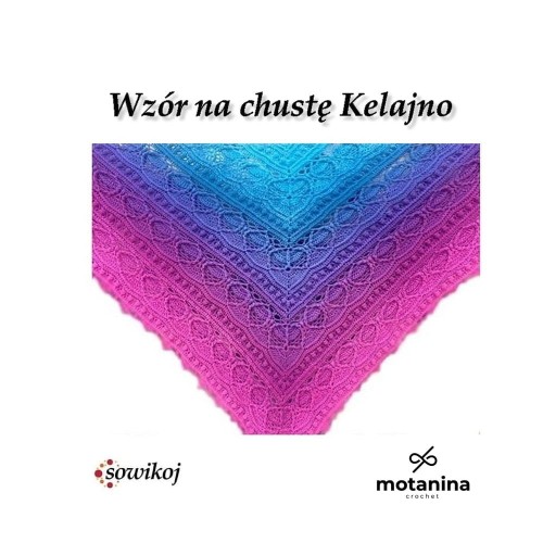 Wzór graficzny na chuste trójkątną Klejano