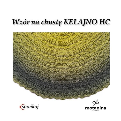 Wzór na chustę Kelajno HC okrągłą