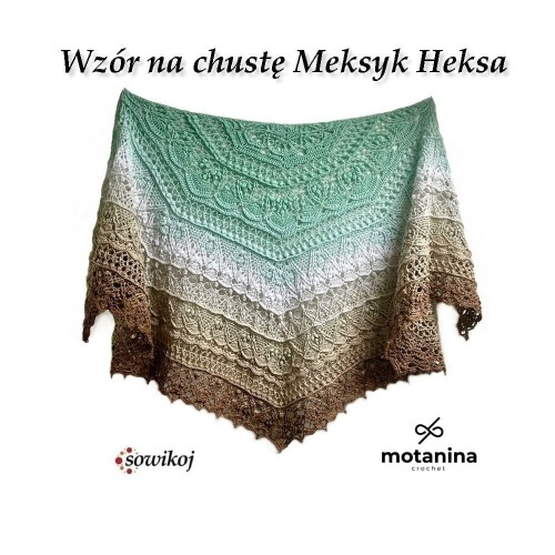 Wzór na chustę Meksyk Heksa