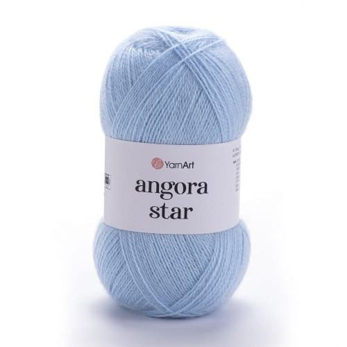 Włóczka Yarnart Angora Star jasny błękitny - baby blue -mohair