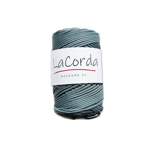 500XL. Poliestrowy sznurek okrągły, mocny na torebki i do makramy w kolorze szałwi.