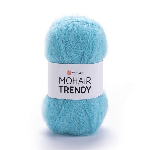 Włóczka moher z akrylem Yarn Art Mohair Trendy, kolor turkusowy 142.