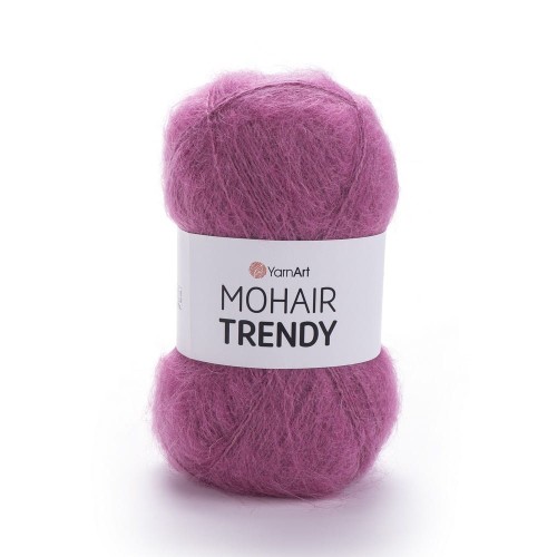 Włóczka z długim włosem Mohair trendy kolor 144 pudrowy róż antyczny