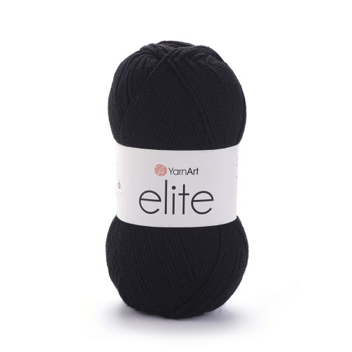 Włóczka Yarnart Elite kolor czarny 30.