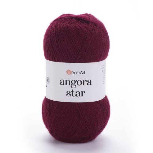 Włóczka Yarnart Angora star 577 bordowa