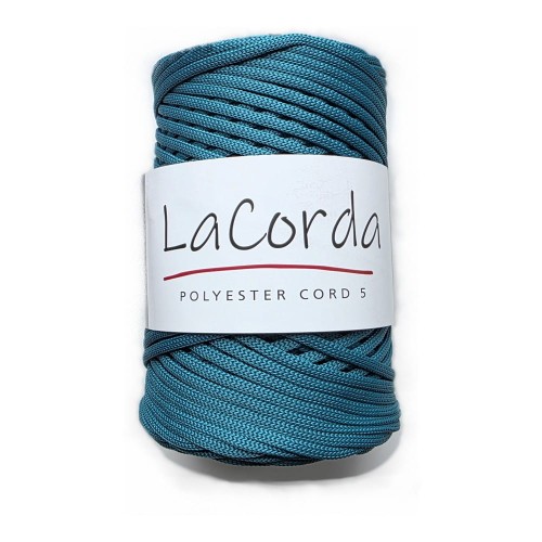 Sznurek poliestrowy płaski cord5 kolor szmaragdowy zielony 560.