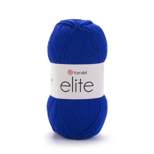 Włóczka akrylowa lekka Yarnart Elite kolor 64 chabrowy niebieski