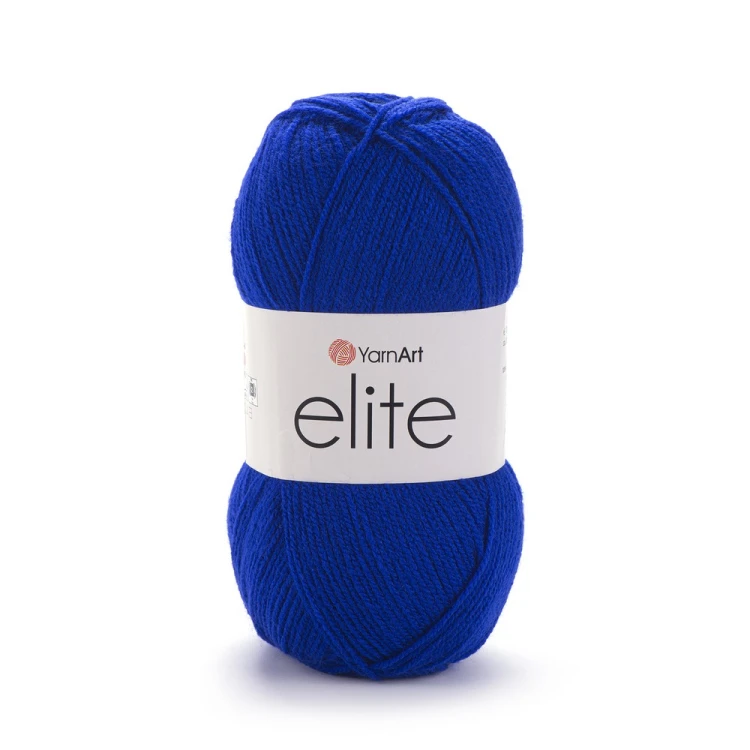 Włóczka akrylowa lekka Yarnart Elite kolor 64 chabrowy niebieski