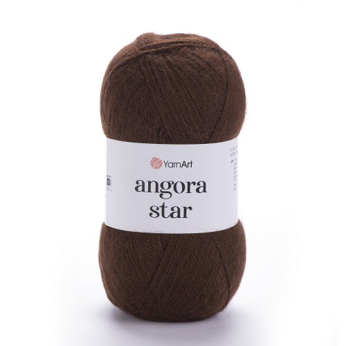 Włóczka Yarnart Angora star 3067 brąz czekoladowy lekki