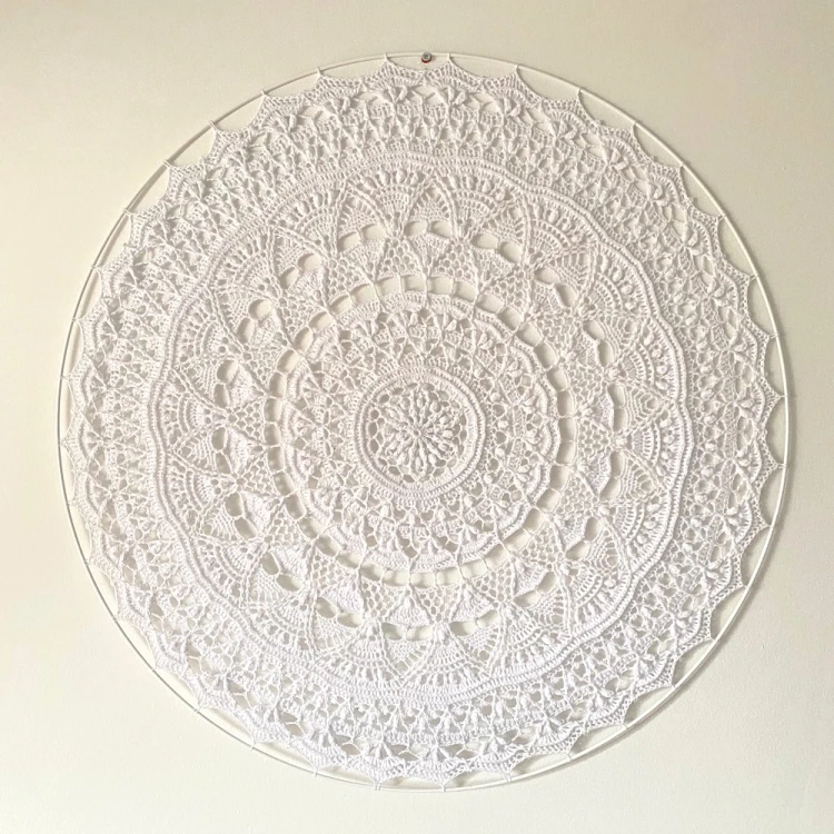Virginia w wersji białej - mandala do szydełkowania mandali - schemat