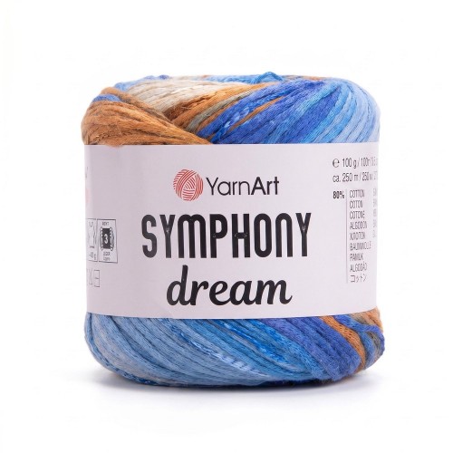 Letnia włóczka bawełna z wiskozą 3101 symphony dream firmy Yarnart