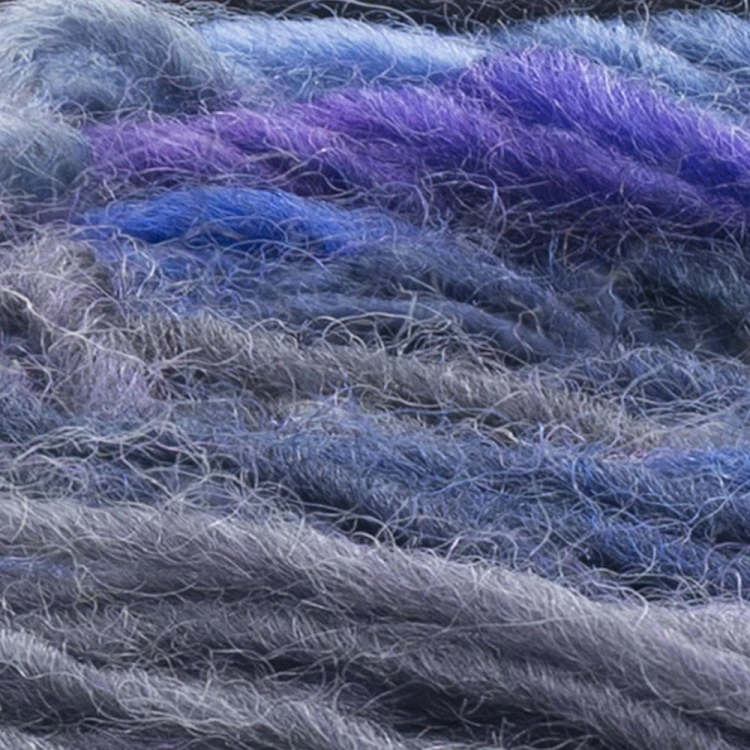 Yarn art włóczka Lana Fresco kolor niebiesko fioletowy z granatem 8101