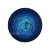 Granatowo turkusowa włóczka MM20a