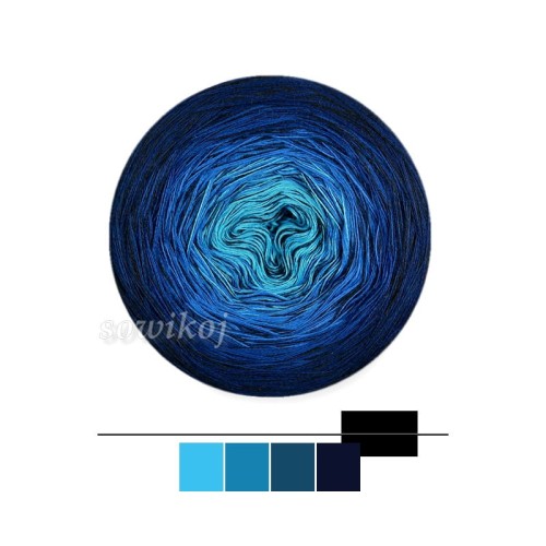 Granat z turkusem kol.MM20A