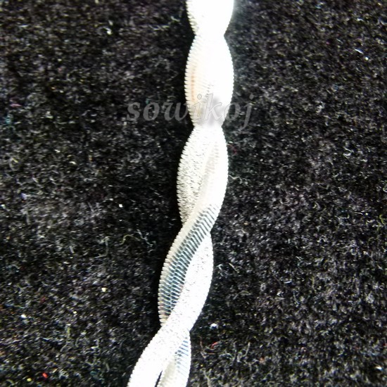 Srebrna bransoletka plecionka mat