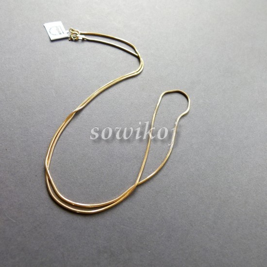 Łańcuszek srebrny pozłacany