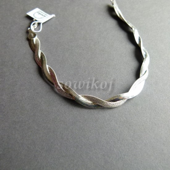 Srebrne bransoletki plecionki 6g srebra