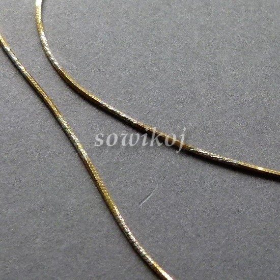 Łańcuszek srebrny pozłacany cięty laserowo