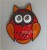 Sowa ceramiczna czerwona