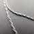 Srebrne łańcuszki warkoczyk pleciony