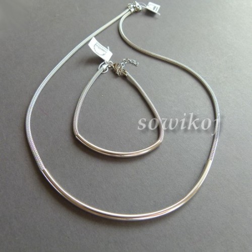 Komplet biżuterii srebrnej