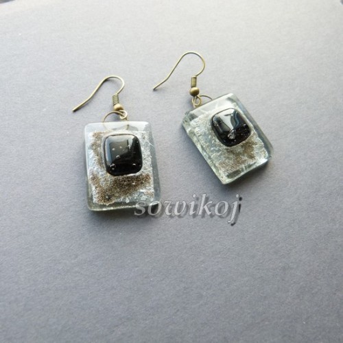 Kolczyki szklane tip top