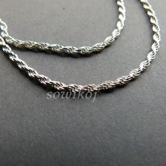 Łańcuszki srebrne
