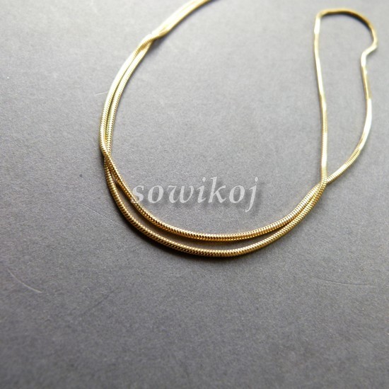 Pozłacany srebrny łańcuszek