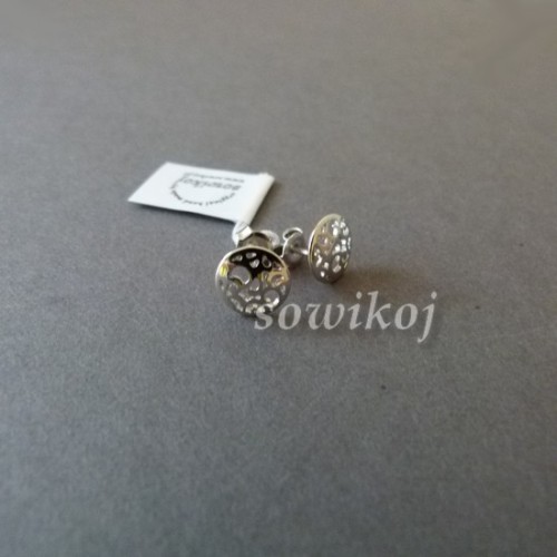 Srebrne kolczyki ażurowe