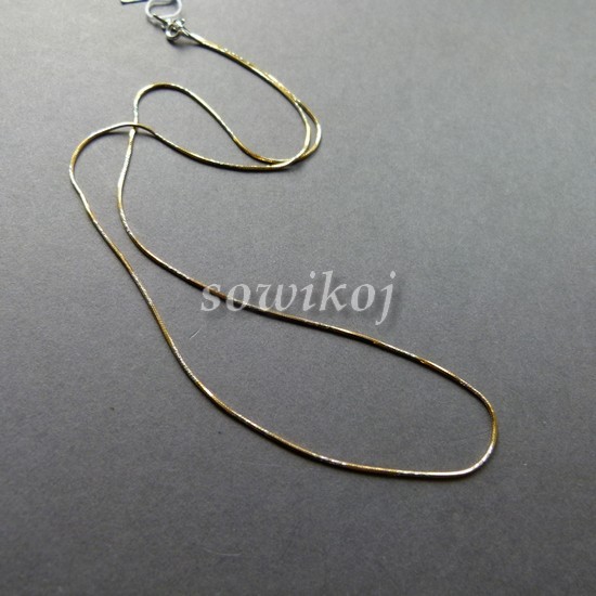 Srebrne pozłacane łańcuszki